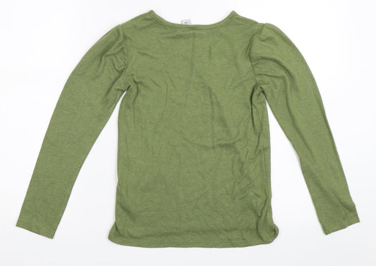 TU Girls Green   Pullover Jumper Size 10 Years
