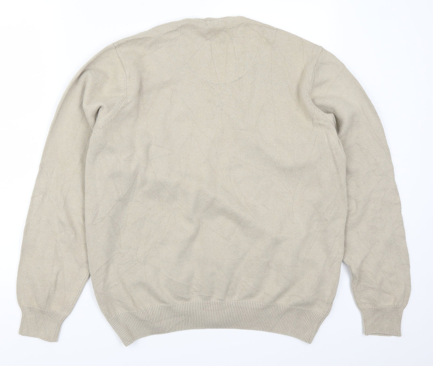 Marks and Spencer Mens Beige  Knit Pullover Jumper Size L
