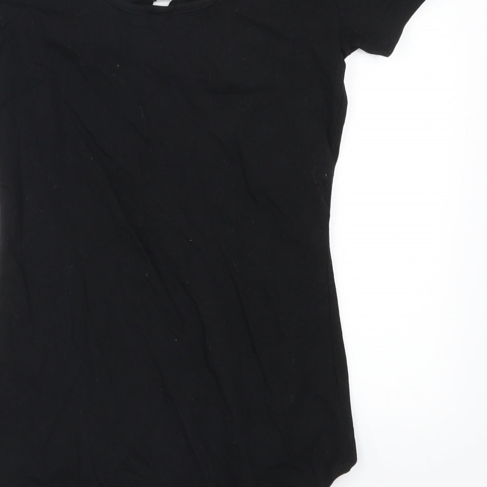 H&M Womens Black   Bodysuit One-Piece Size S