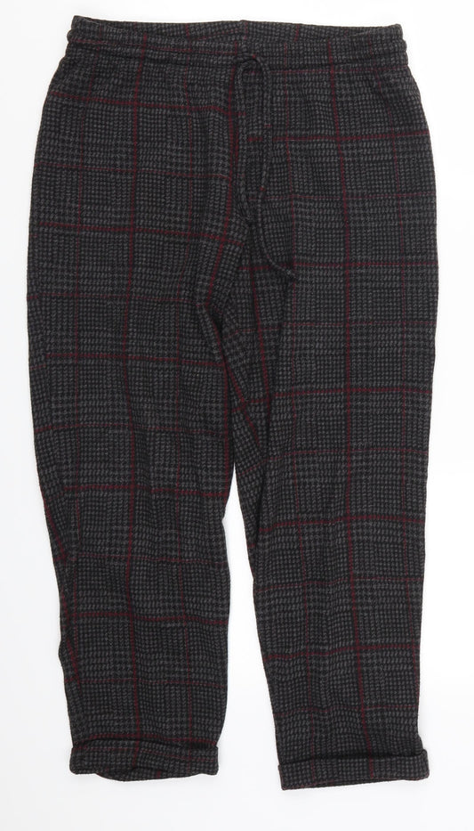 Tezenis Womens Grey Houndstooth  Sweatpants Trousers Size 30 in L23 in