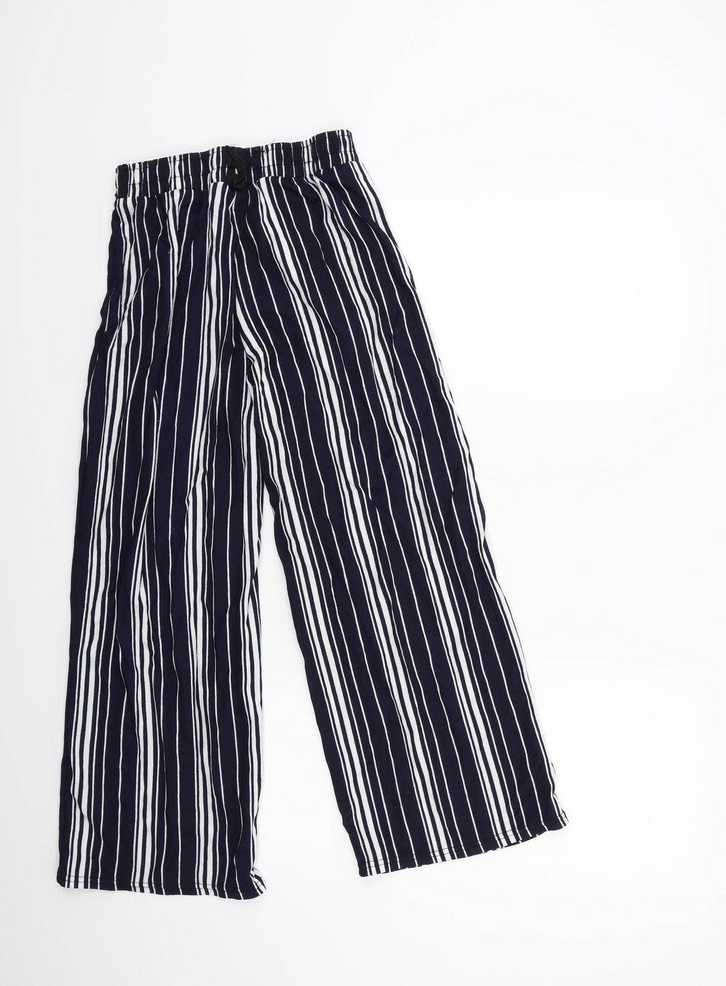 Preworn Womens Blue Striped  Trousers  Size S L24 in