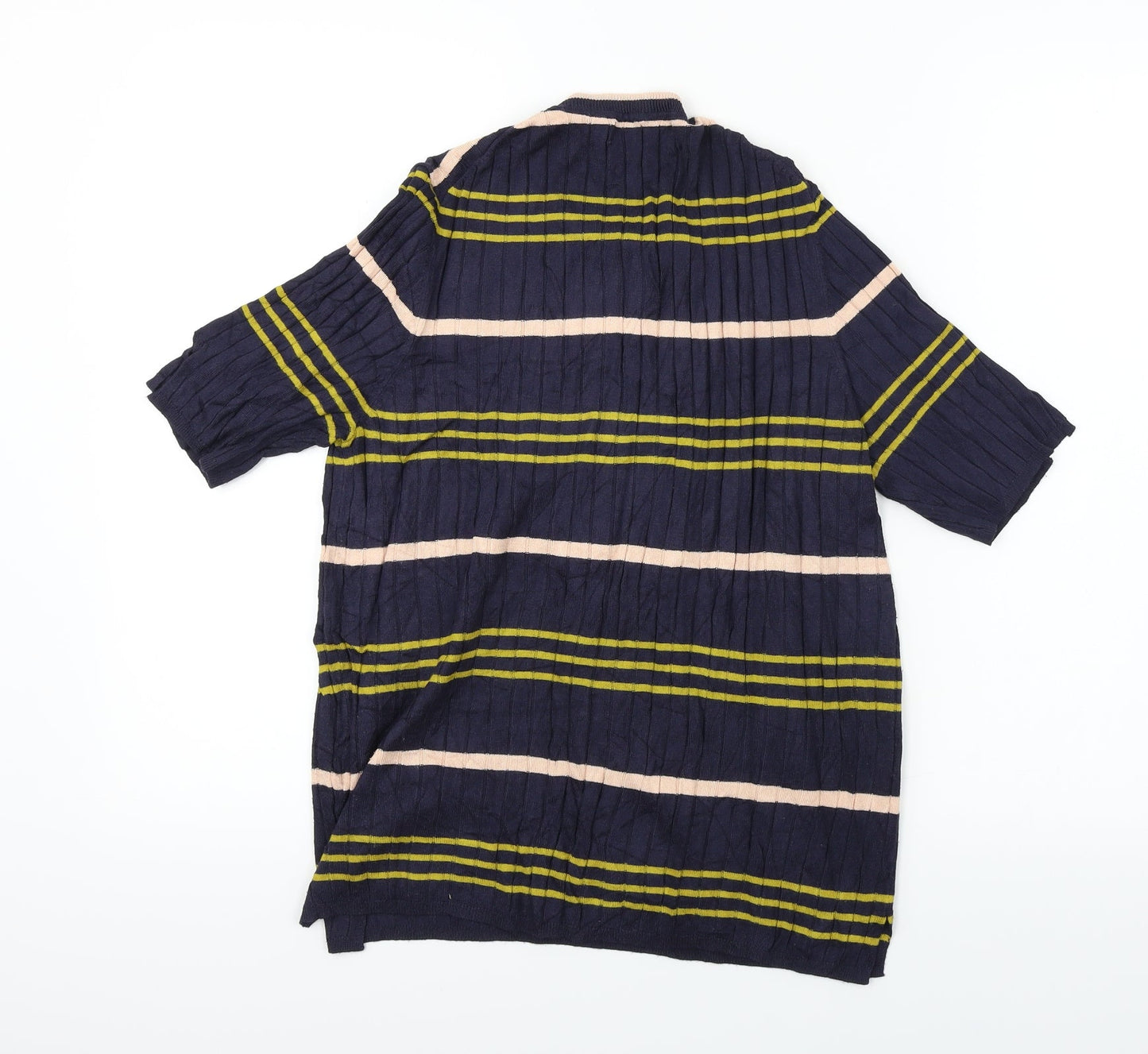 Marks and Spencer  Womens Blue Striped  Pullover Jumper Size 16