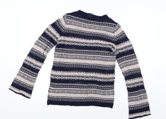 NEXT  Womens Blue Striped  Pullover Jumper Size 8