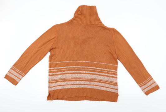 victoria eve Womens Orange   Pullover Jumper Size M