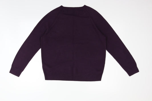 Marks and Spencer Womens Purple   Pullover Jumper Size 16