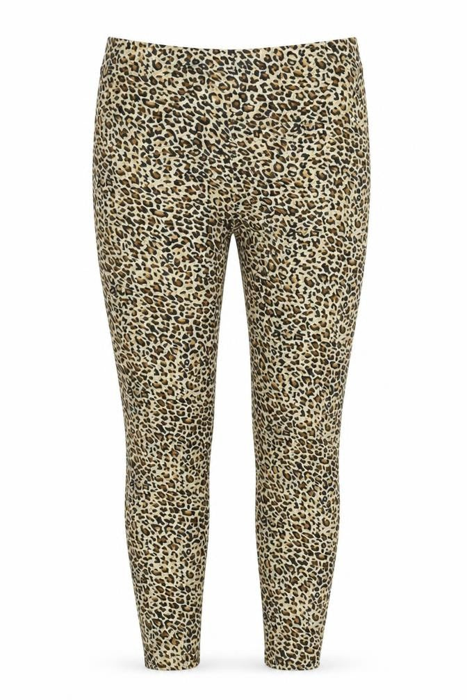 SHEIN Womens Beige Animal Print  Jegging Leggings Size S L24 in