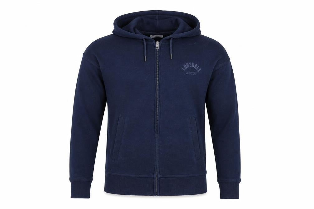 Womens UK 10 Regular Lonsdale Blue Full Zip