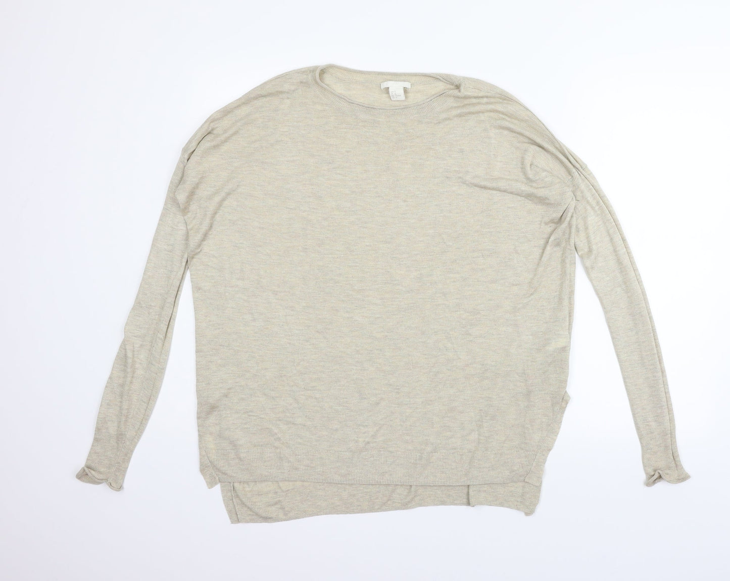 H&M Womens Beige   Pullover Jumper Size M