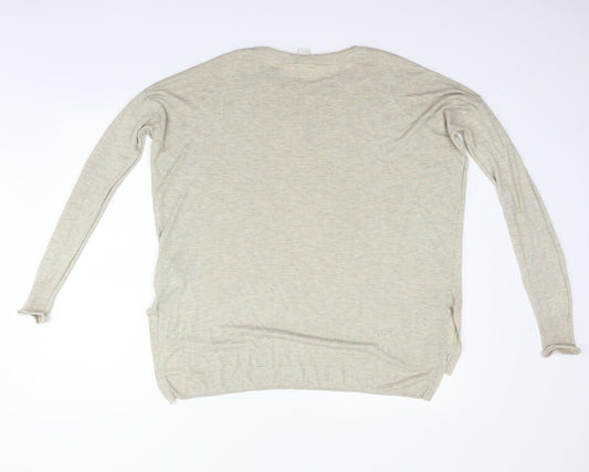 H&M Womens Beige   Pullover Jumper Size M