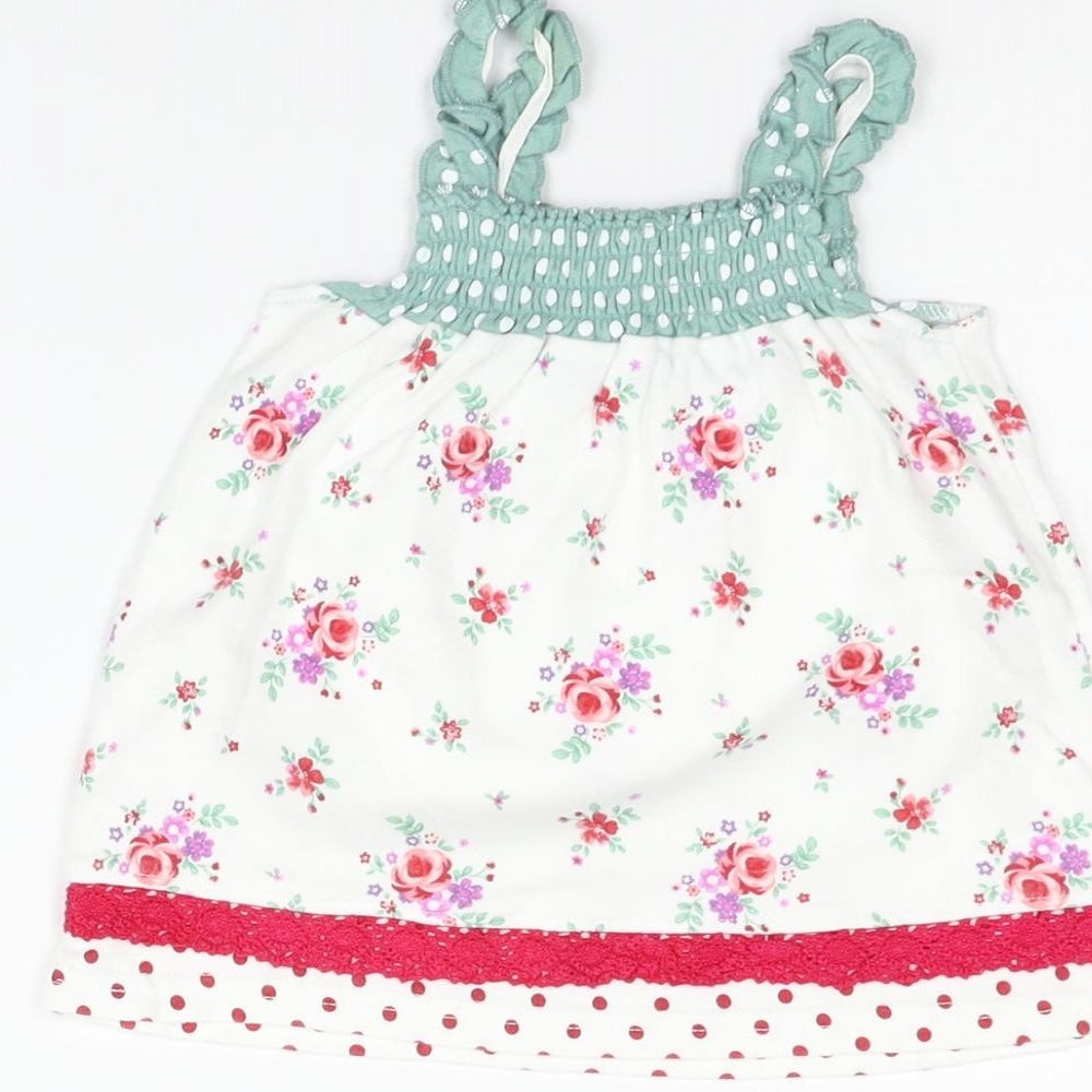 George Girls Silver Geometric  A-Line  Size 3-6 Months