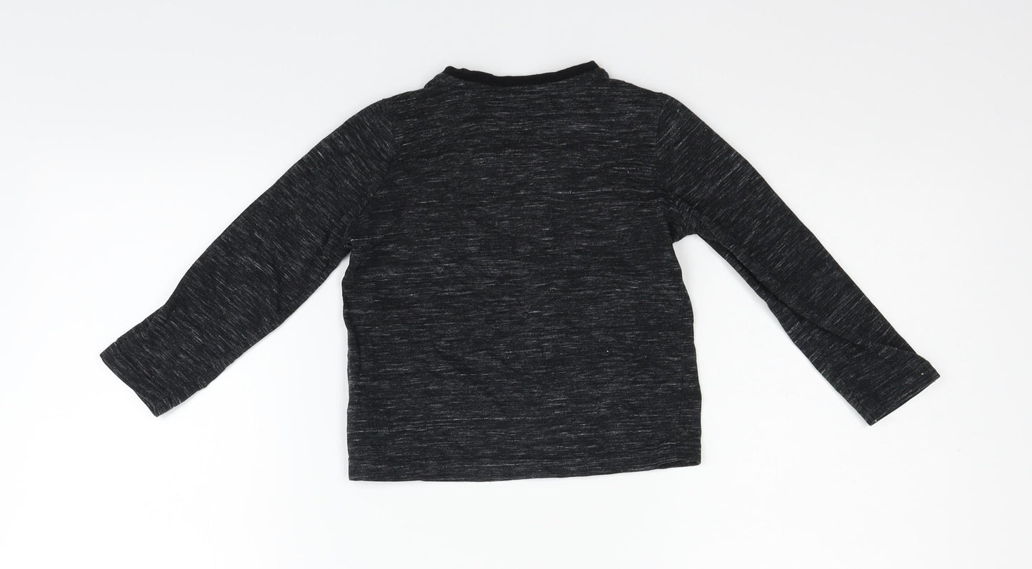 Nutmeg Boys Black   Basic T-Shirt Size 3-4 Years