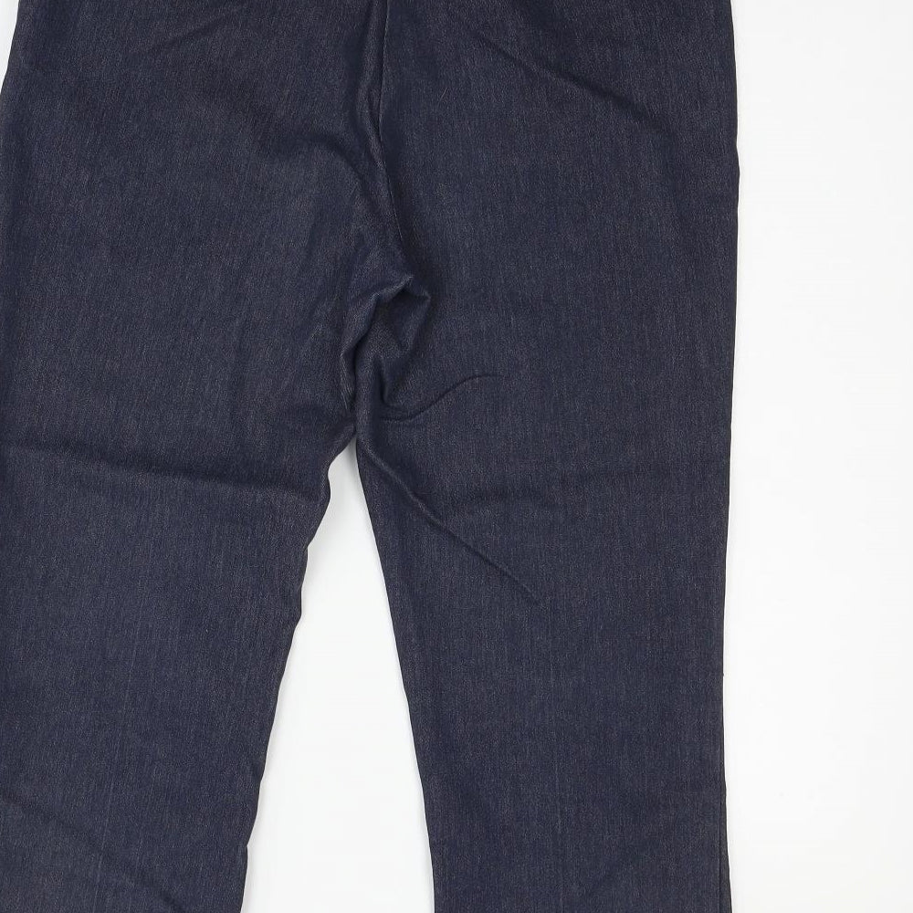 Evie Collection Womens Blue   Trousers  Size 14 L21 in