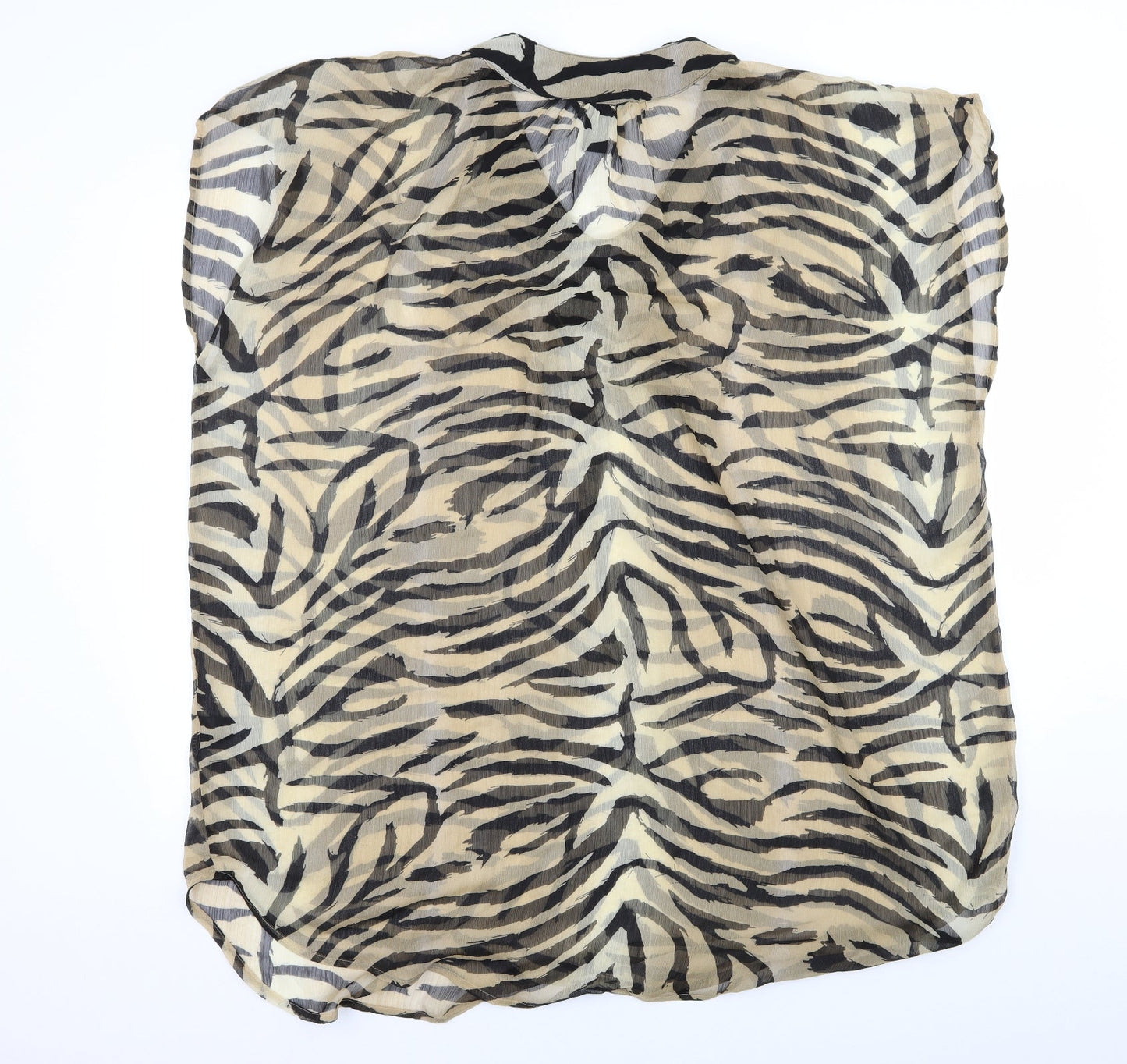 H&M Womens Brown Striped Chiffon Kaftan  Size 6  - Beach wear