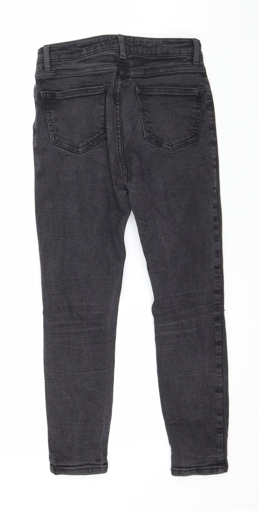 New Look Womens Grey  Denim Skinny Jeans Size 10 L24 in