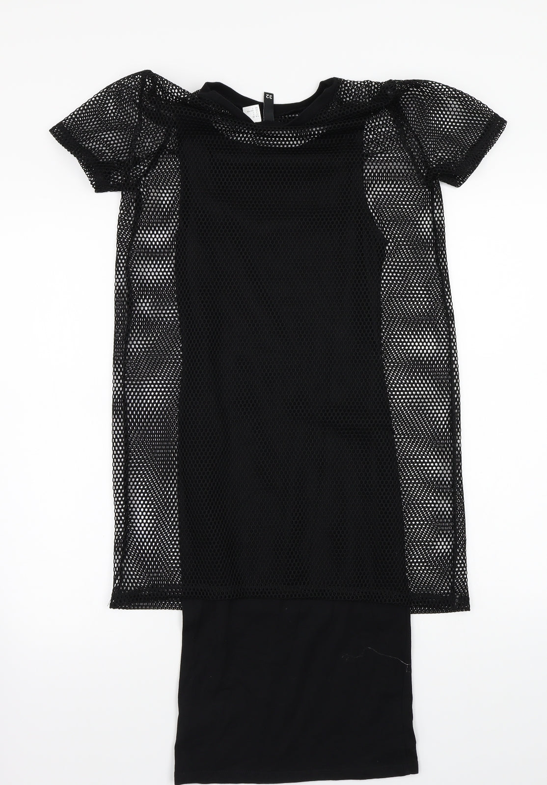 H&M Womens Black   T-Shirt Dress  Size 2