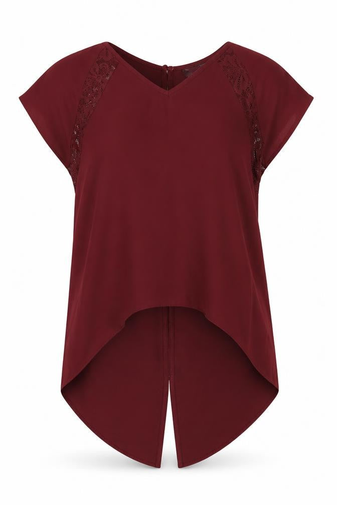 Select Womens Red   Basic Blouse Size 10