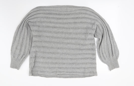 Shien Womens Grey   Pullover Jumper Size L