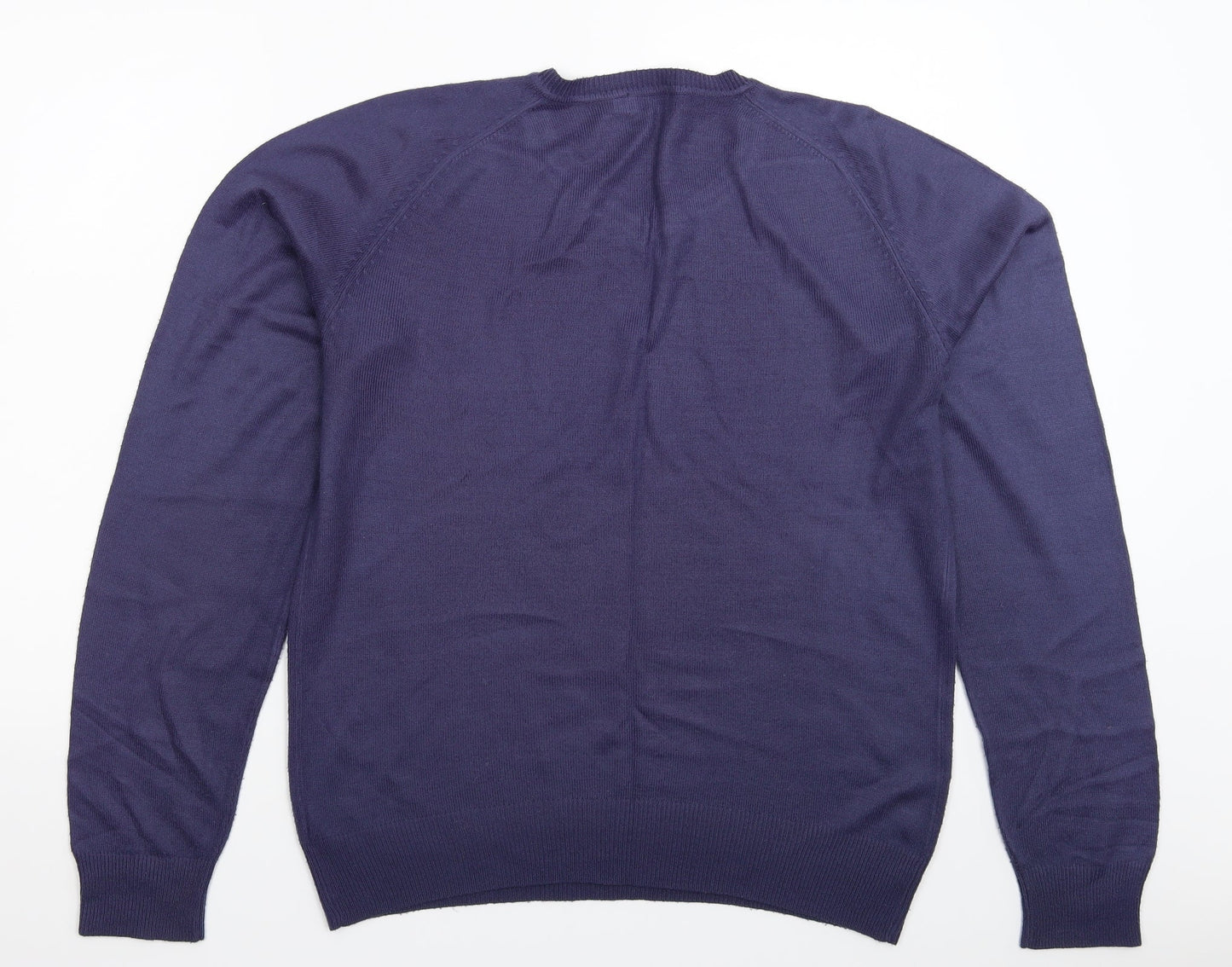 F&F Mens Blue  Knit Pullover Jumper Size S