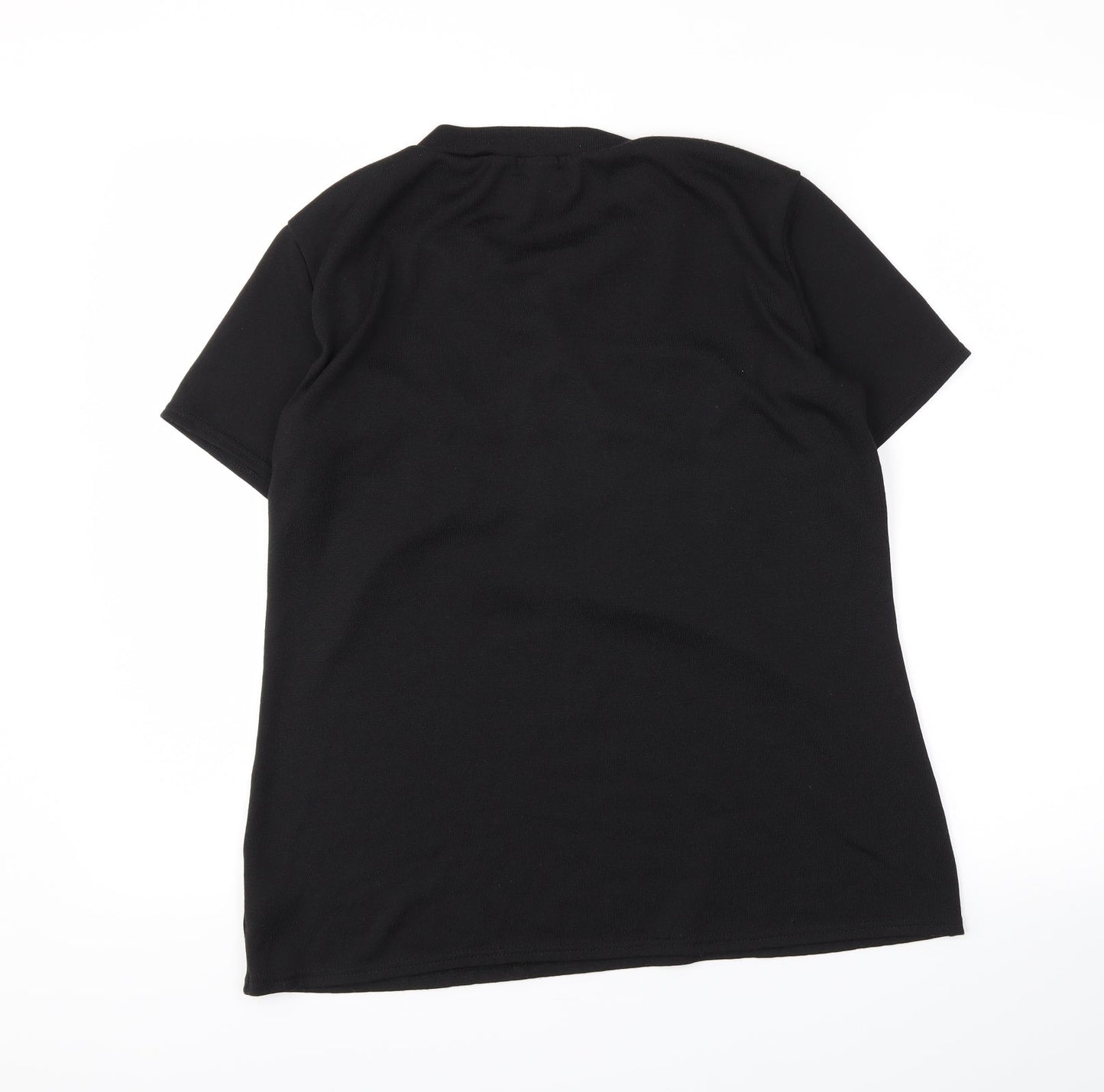 be you Womens Black   Basic T-Shirt Size 12