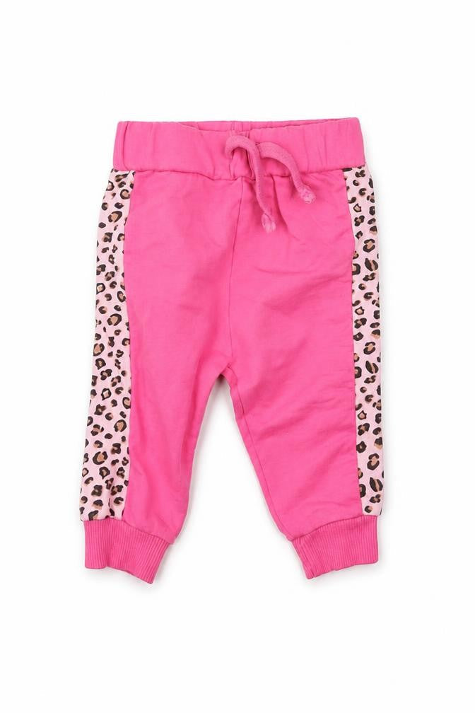Studio Girls Pink Animal Print  Jogger Trousers Size 3-6 Months