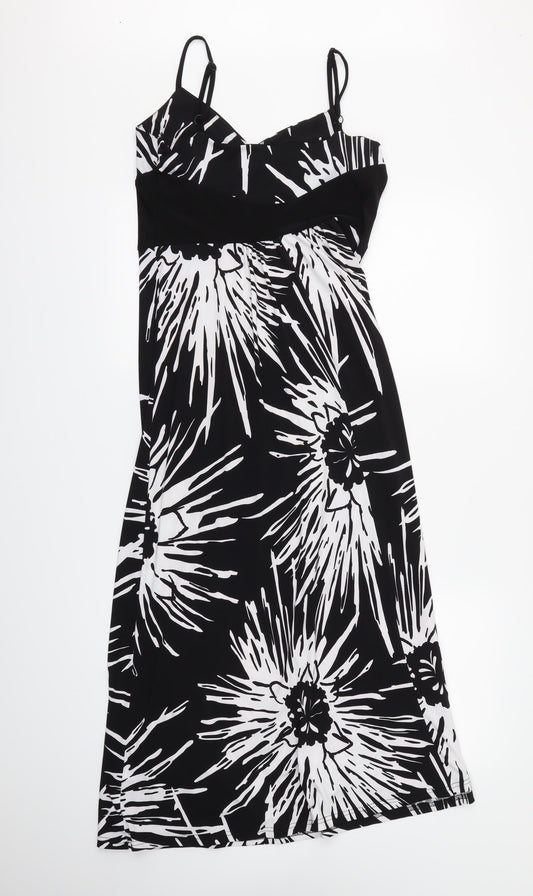 Kaleidoscope Womens Black Floral  Maxi  Size 10
