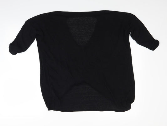 River Island Womens Black   Basic Blouse Size 8  - oversized
