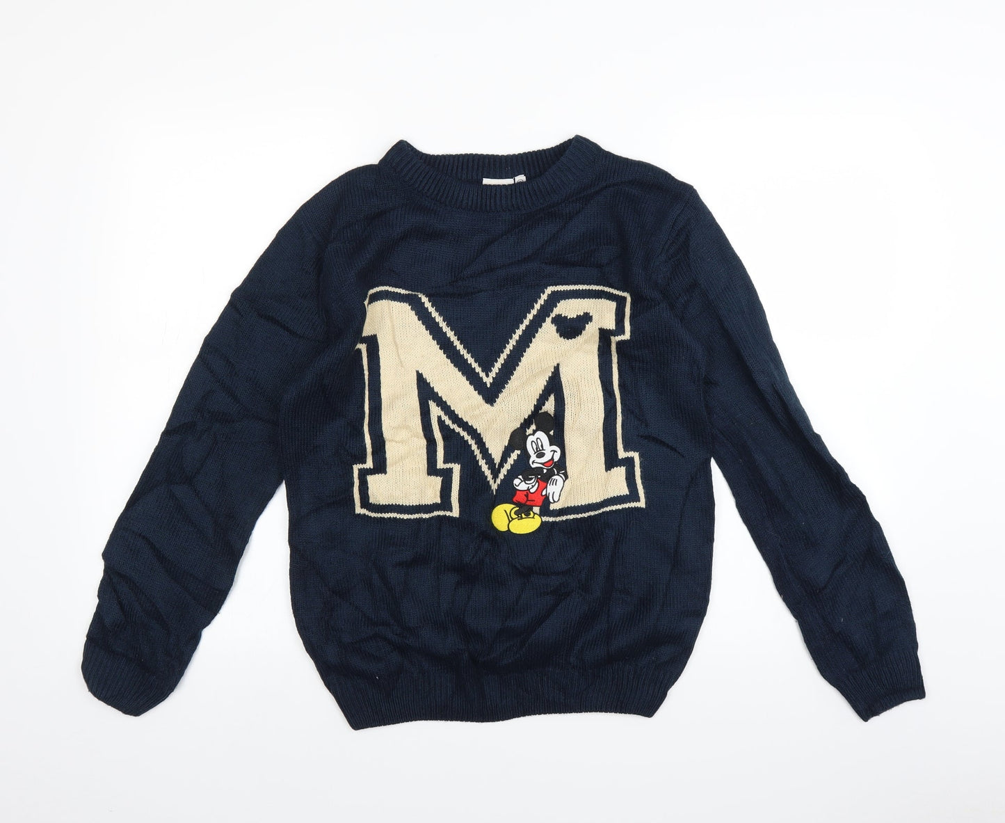 Disney Womens Blue  Knit Pullover Jumper Size 6