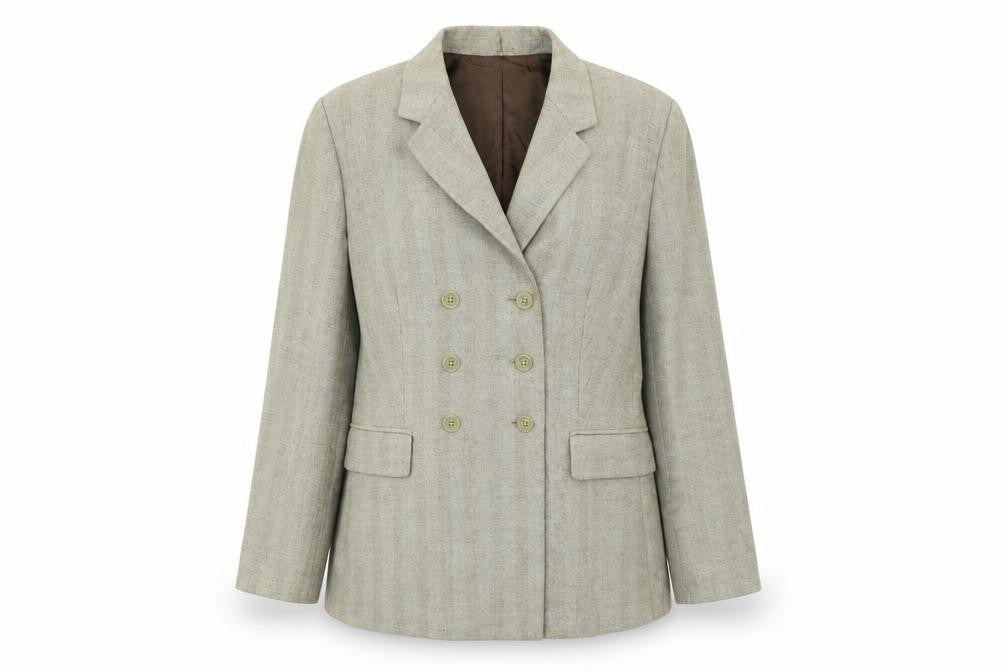 M&S Womens Brown Herringbone  Jacket  Size S