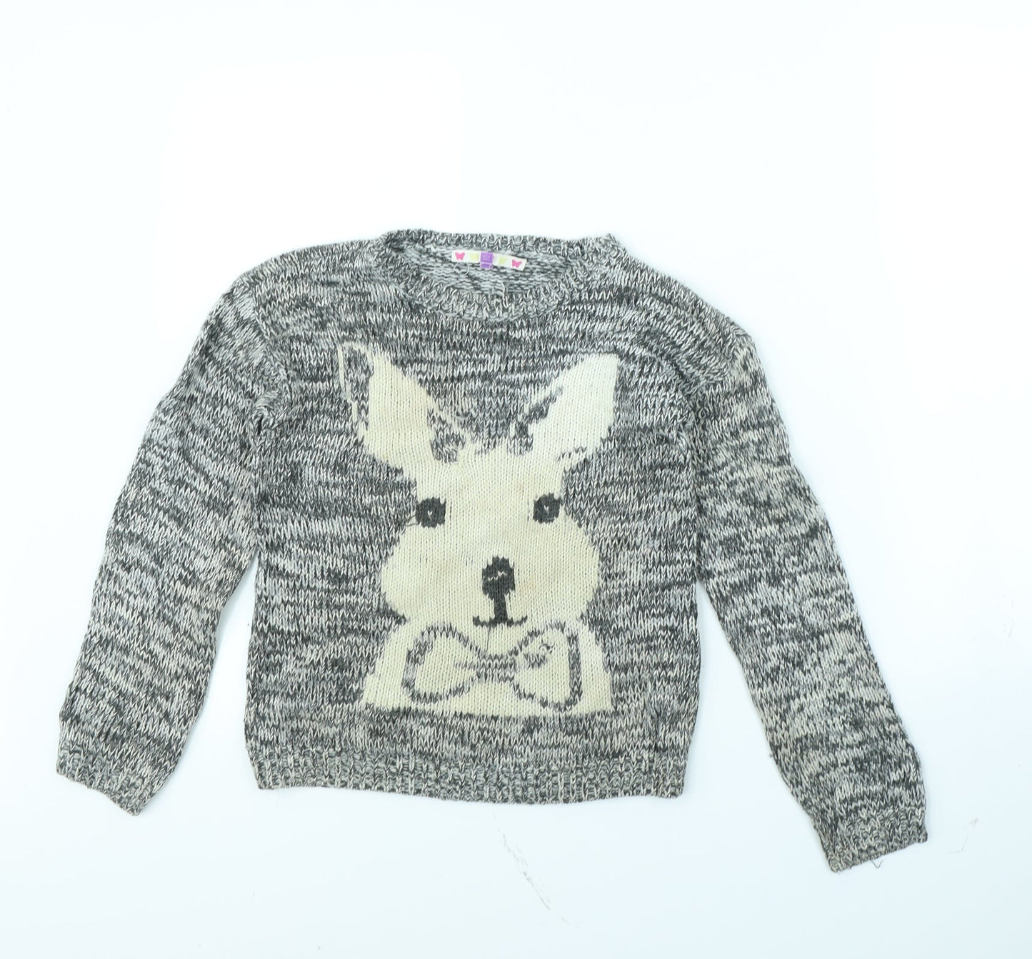 Preworn Womens Grey   Pullover Jumper Size 10  - Rabbit