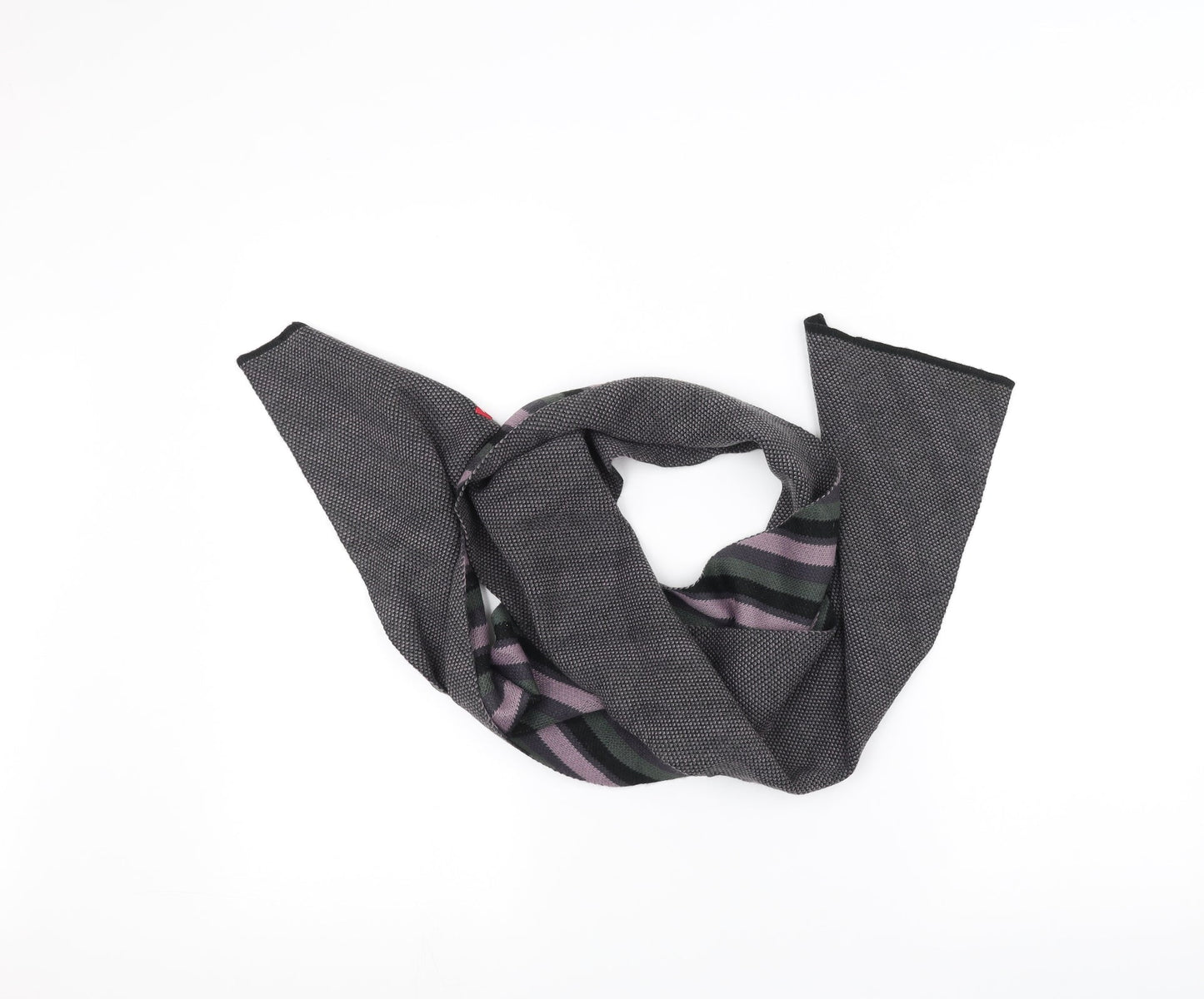 Preworn Womens Purple Striped   Scarf