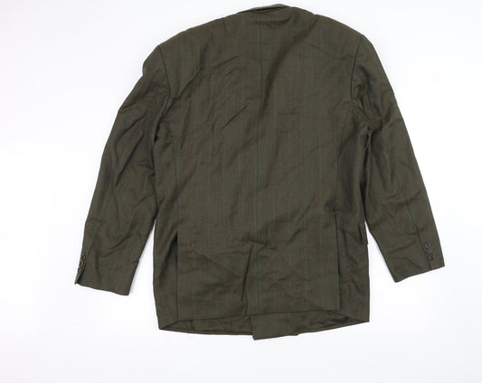 Fariani Mens Green   Jacket Suit Jacket Size 42