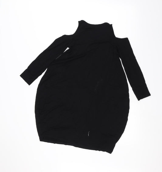 PRETTYLITTLETHING Womens Black   Basic T-Shirt Size 4