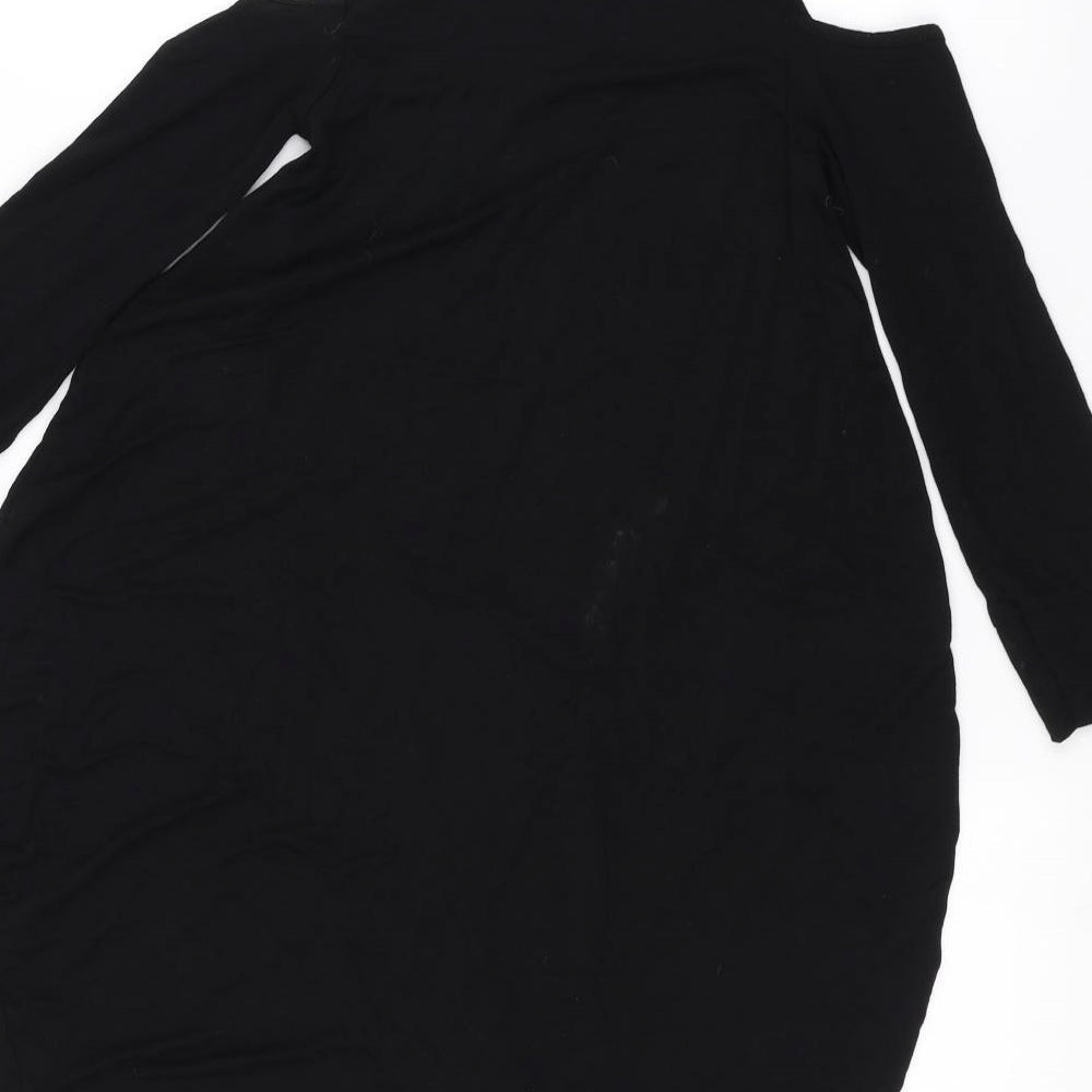 PRETTYLITTLETHING Womens Black   Basic T-Shirt Size 4