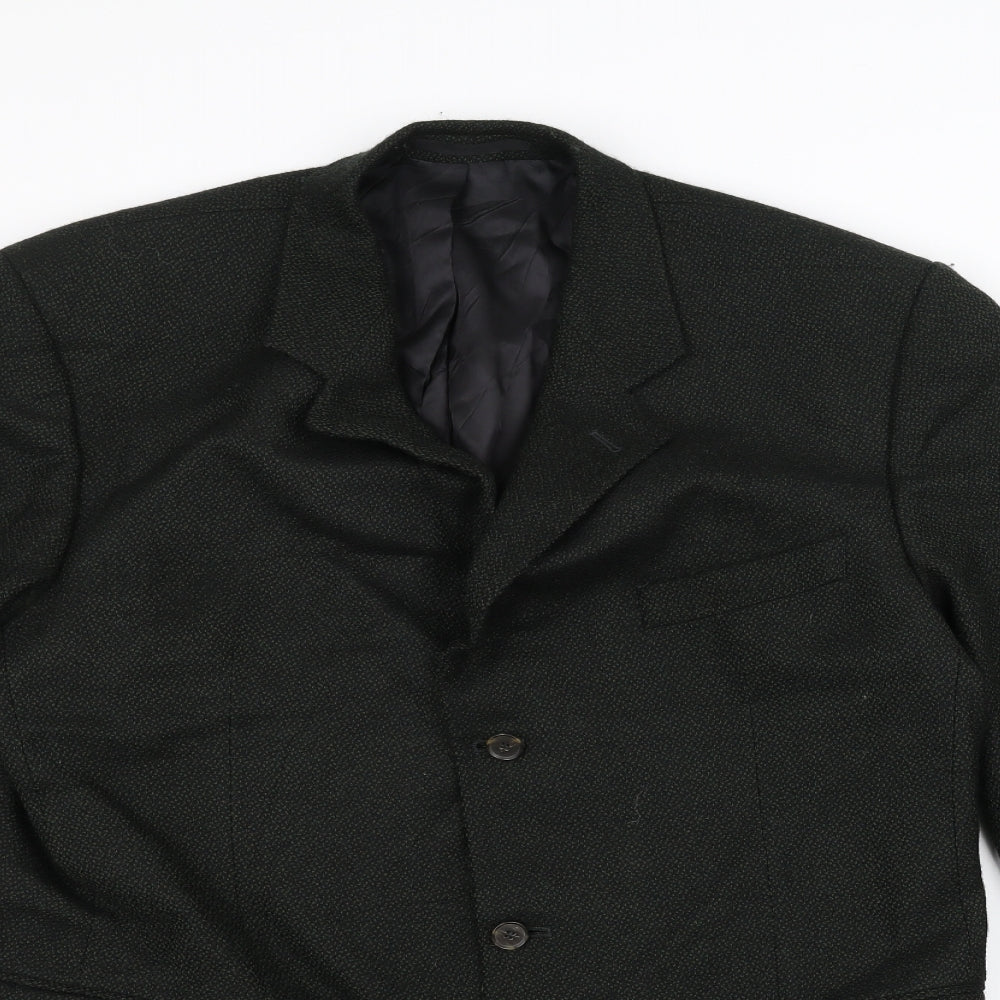 Preworn Mens Green   Jacket Suit Jacket Size 40