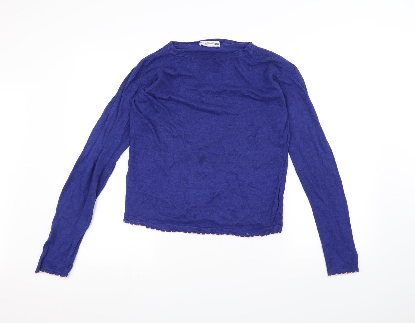 UNI Womens Blue   Basic T-Shirt Size M