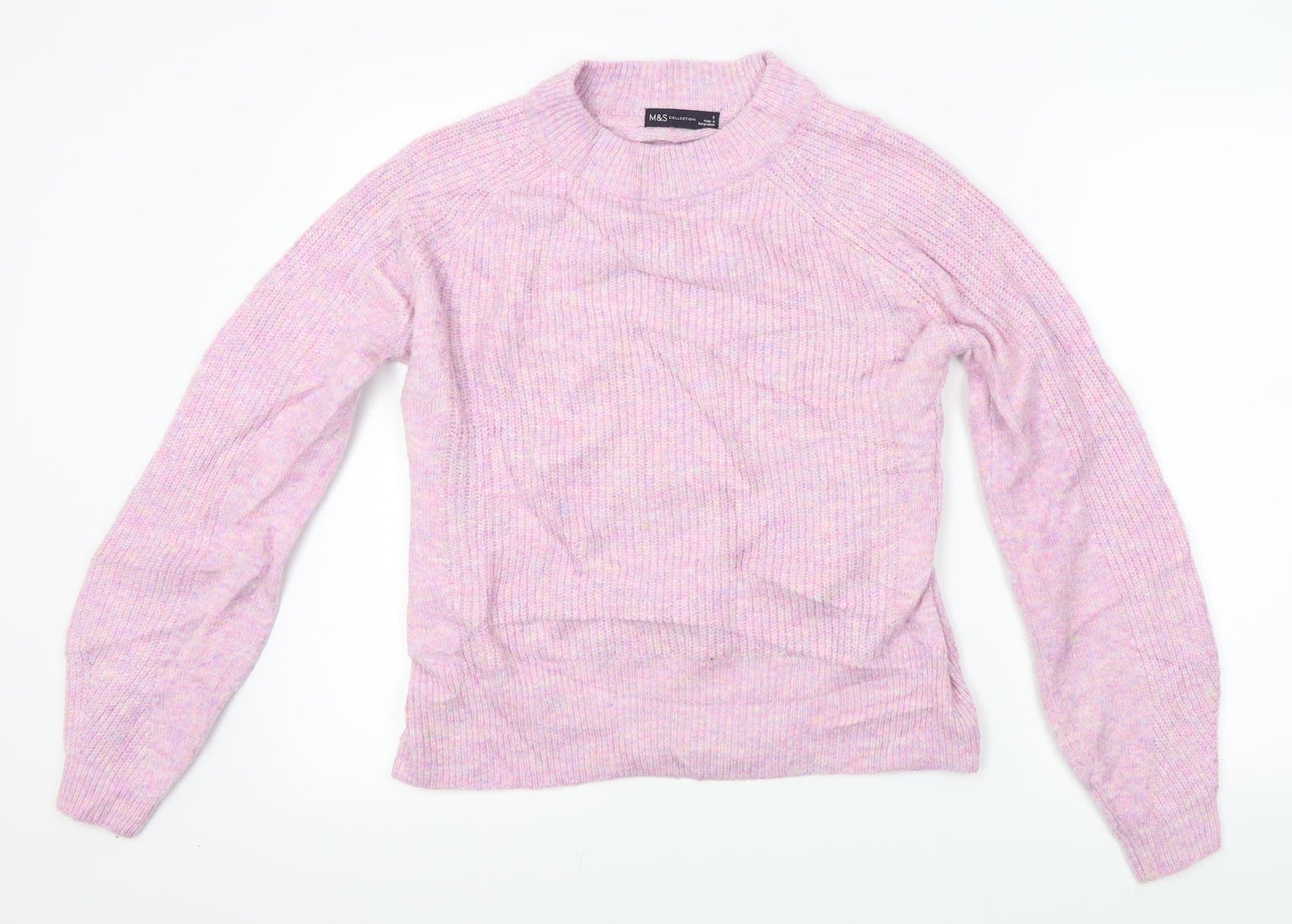 m&s Womens Pink  Knit Pullover Jumper Size S