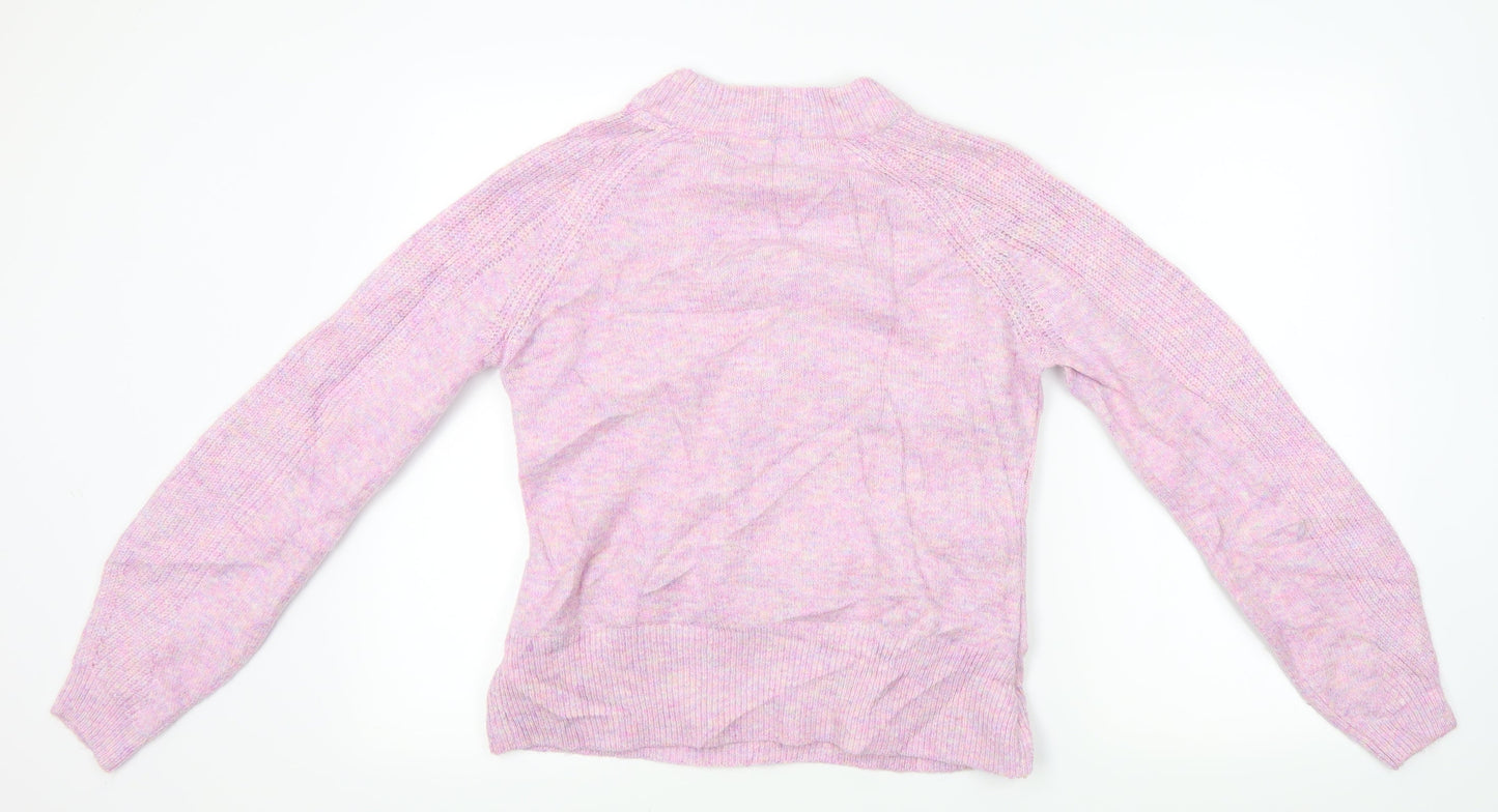 m&s Womens Pink  Knit Pullover Jumper Size S