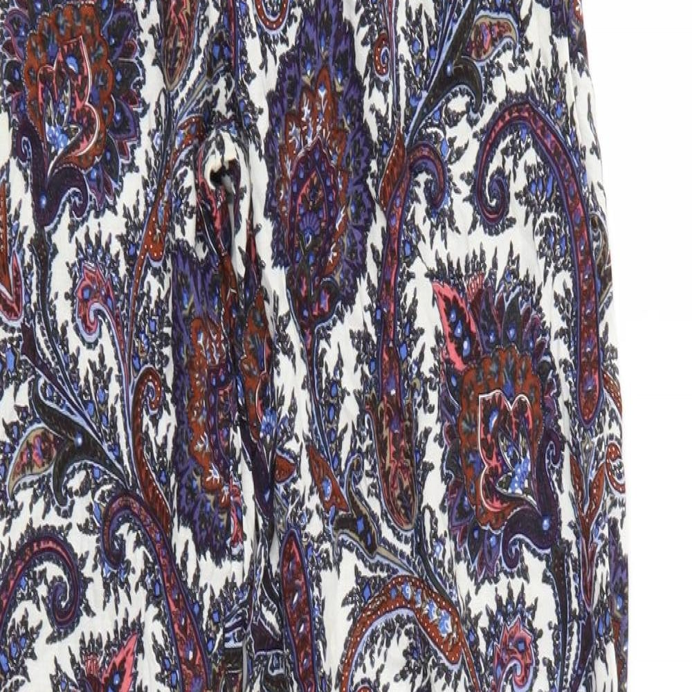 Select Womens Multicoloured Paisley  Trousers  Size 10 L27 in
