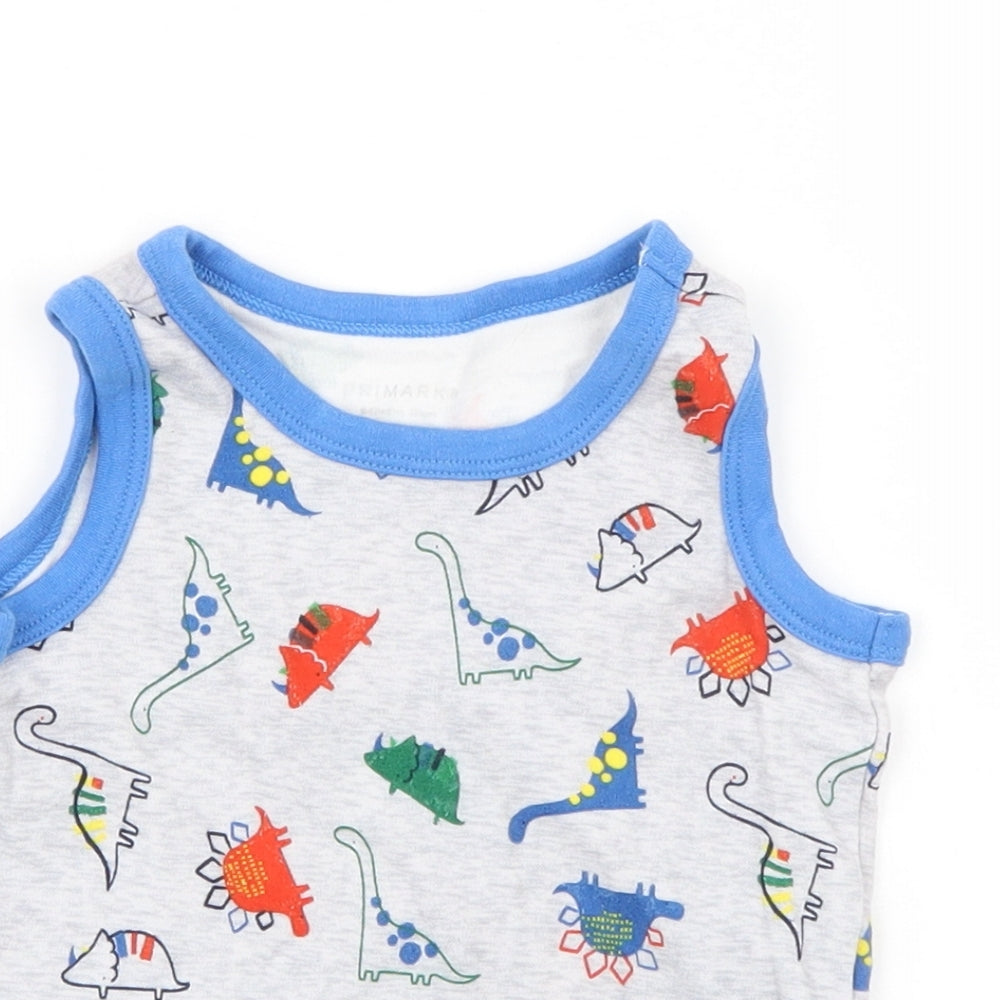 Primark Boys Grey   Basic T-Shirt Size 9-12 Months