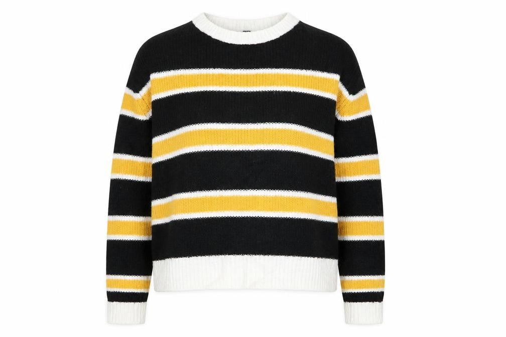 Divided Womens Yellow   Pullover Jumper Size S