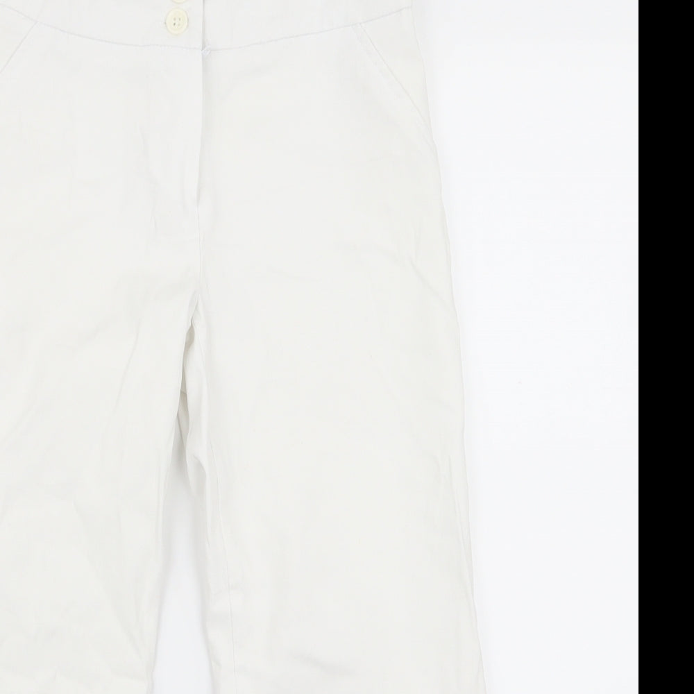 Papaya Womens White   Trousers  Size 8 L29 in