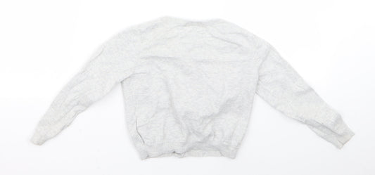 H&M Girls Grey  Rayon Pullover Jumper Size 2 Years