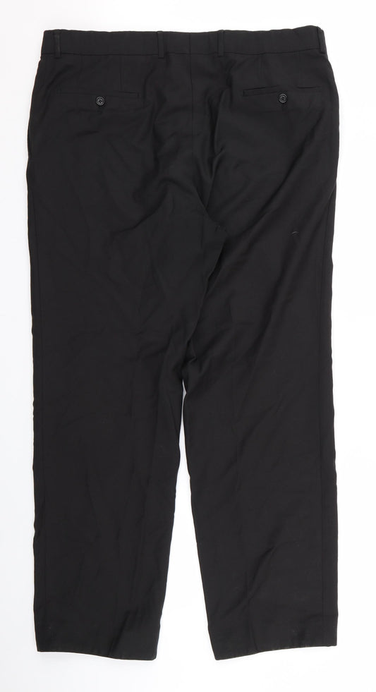 Preworn Womens Black   Trousers  Size 36 L25 in