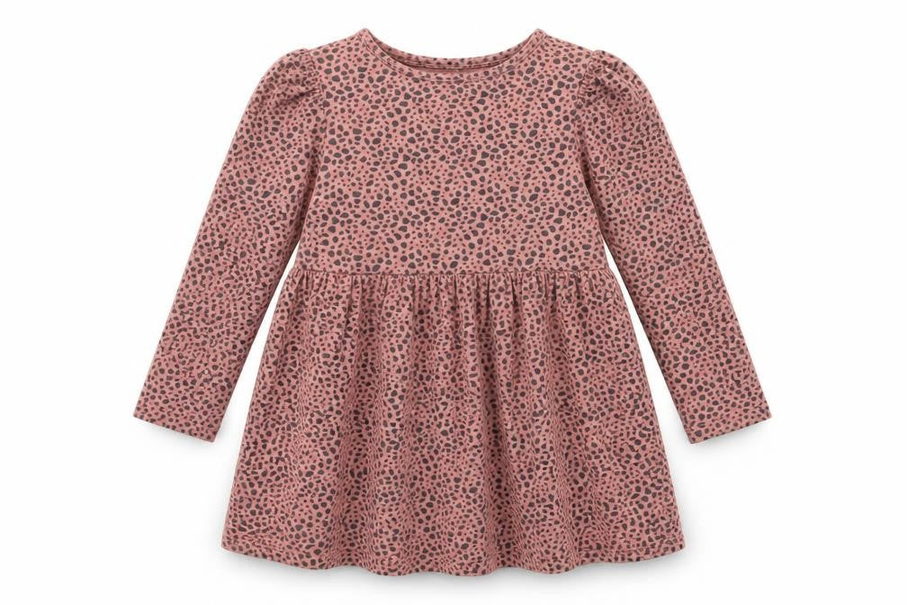 H&M Girls Pink Animal Print  Fit & Flare  Size 2XS