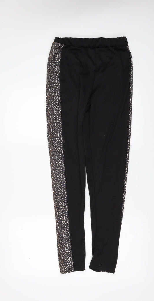 I SAW IT FIRST Womens Black   Carrot Trousers Size 10 L29 in