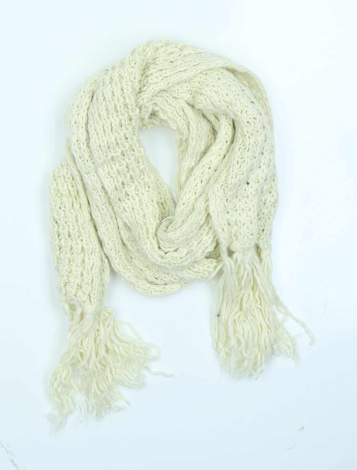 Matalan Womens Ivory  Knit  Scarf