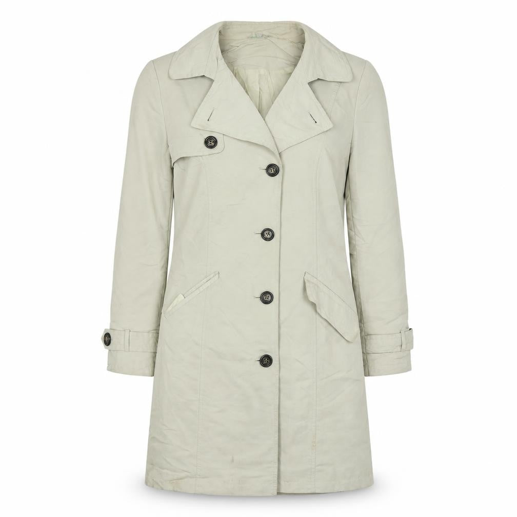 Marks & Spencer Womens Beige   Overcoat Coat Size 2