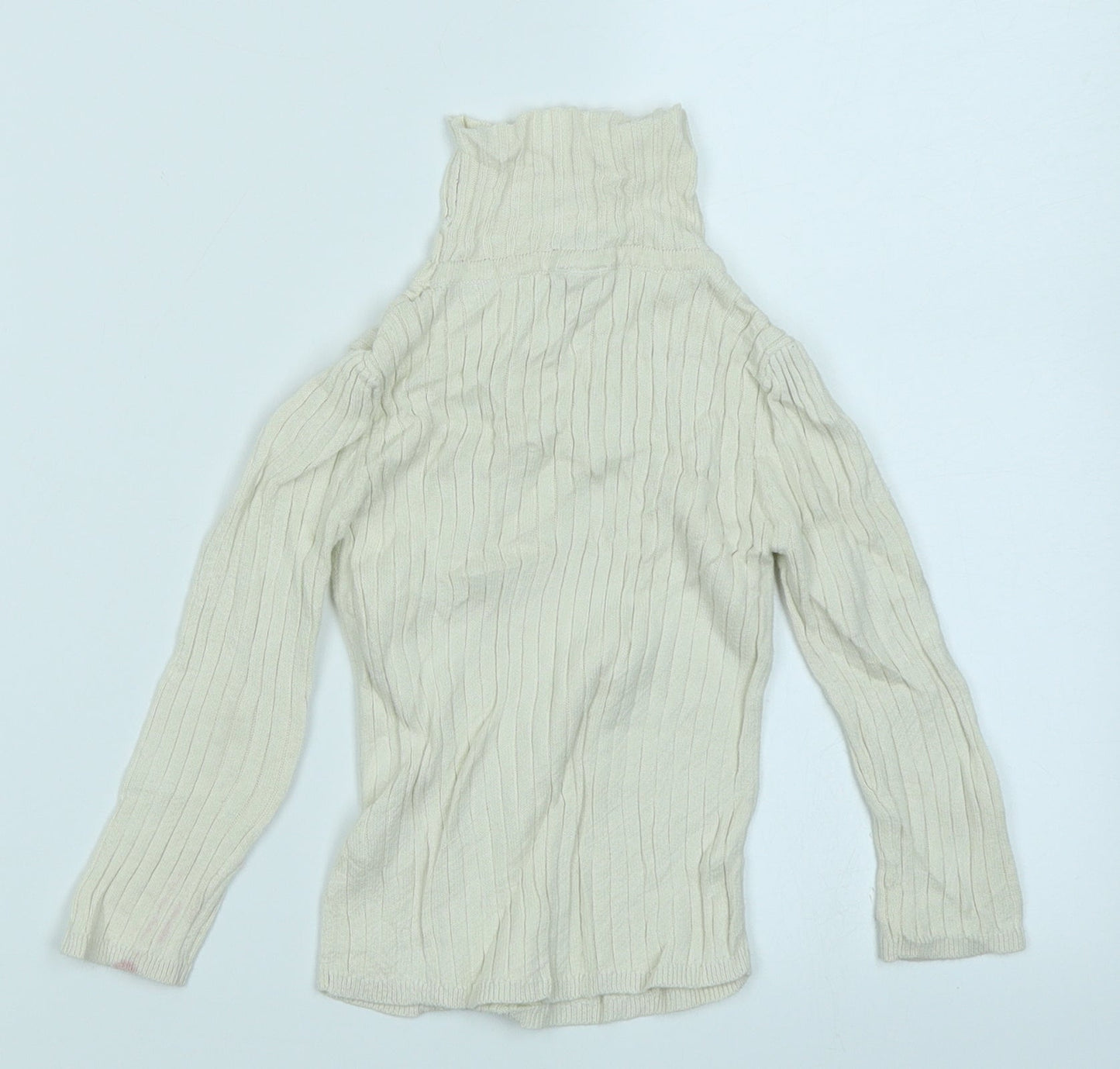 TU Girls White  Knit Pullover Jumper Size 2-3 Years