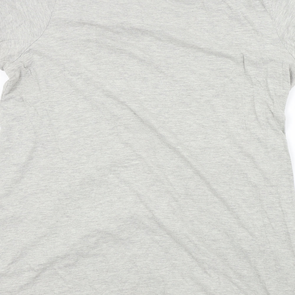 woman Womens Grey Colourblock  Basic T-Shirt Size 2XL  - Tie at front