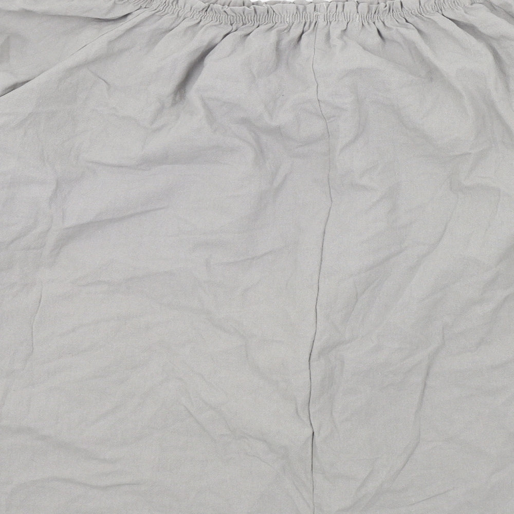MissLook Womens Grey Colourblock  Basic Blouse Size 2XL